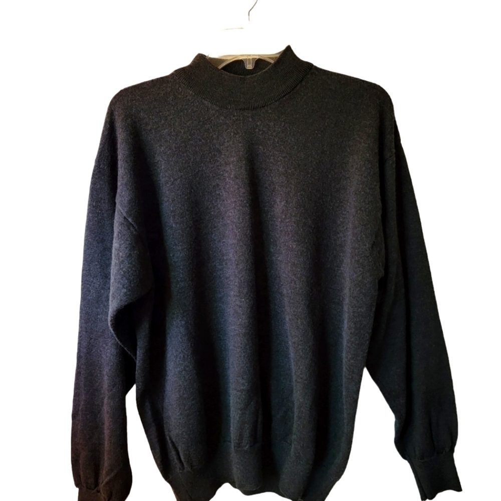 Mens vintage Alan Stuart wool sweater Dark Academia Classic